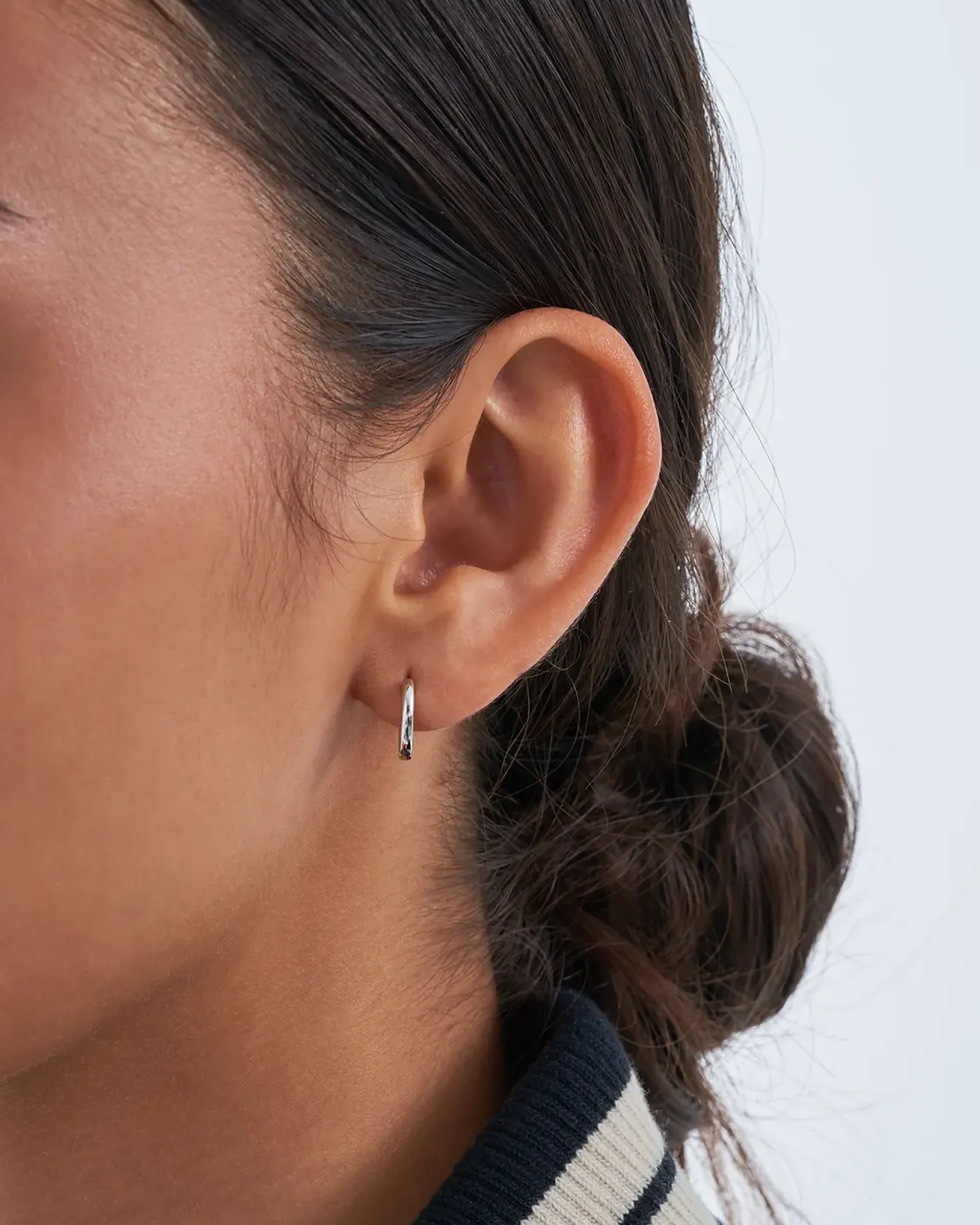 Set di creoli - Slim Silver