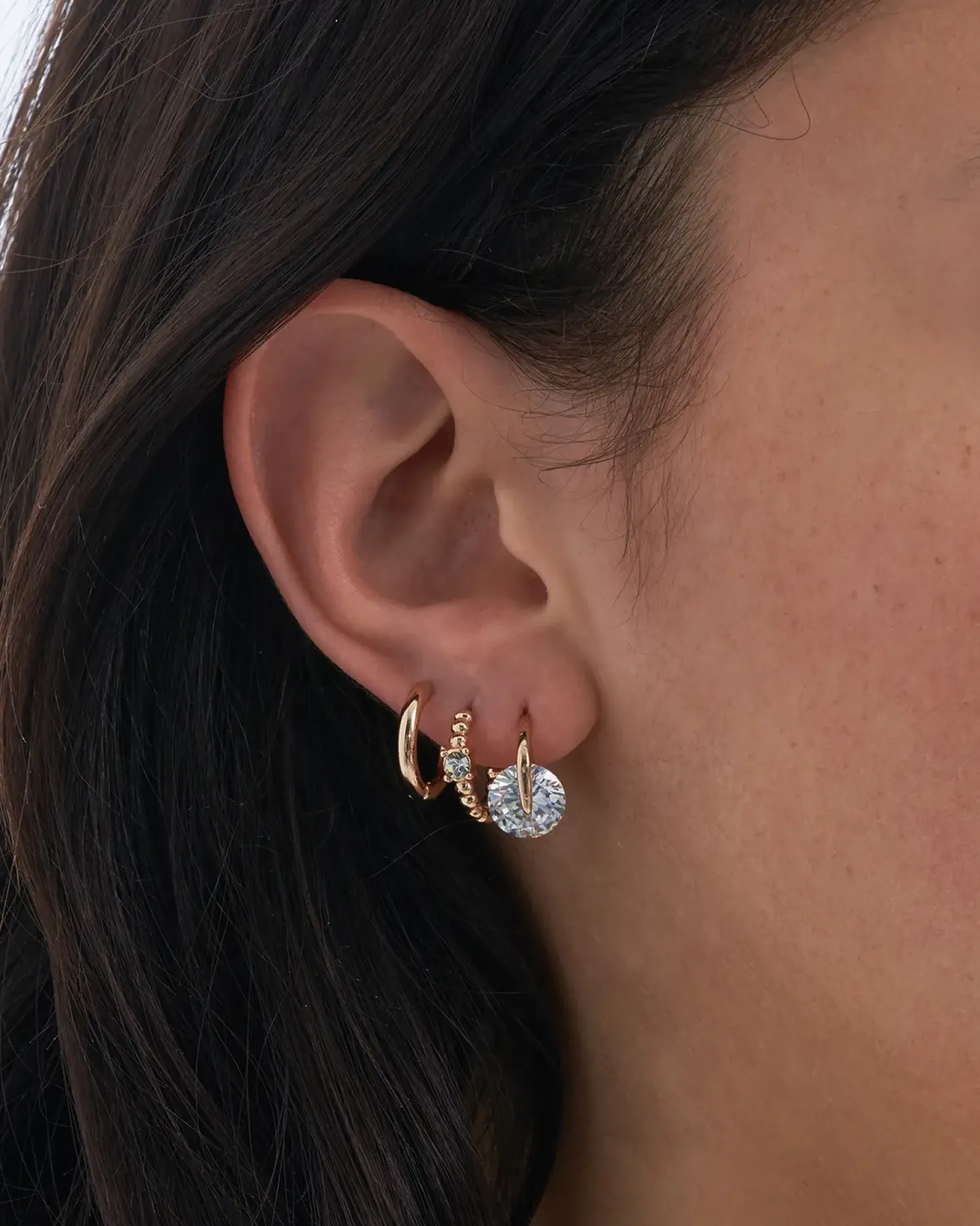 Set di creoli - Zirkonia Bling