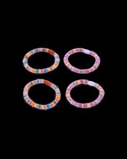 Set di elastici per capelli - Colorful Stripes