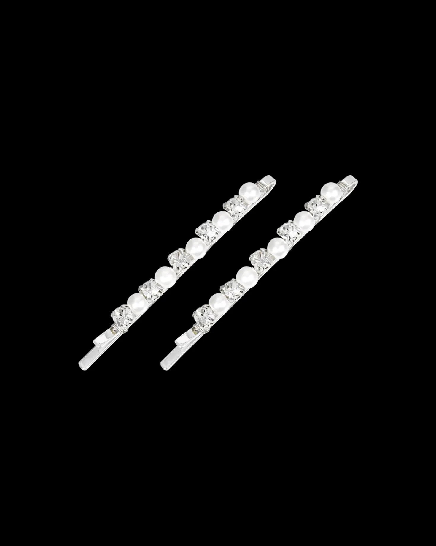 Set di forcine per capelli - Silver Rhinestones