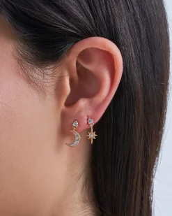 Set di orecchini - Moon Stars