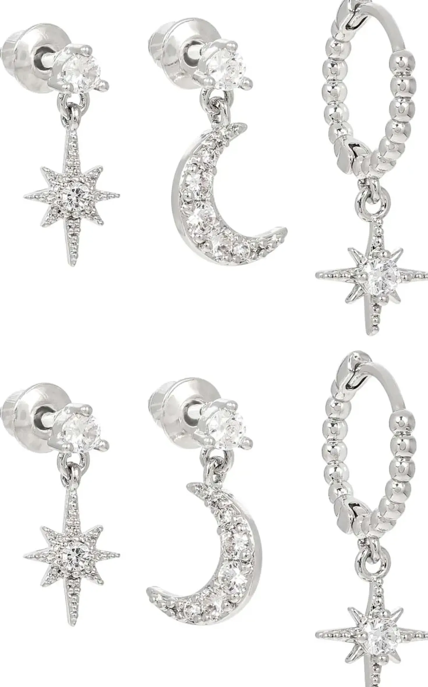 Set di orecchini - Moon Star