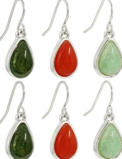 Set di orecchini a pendente - Aventurine Gems