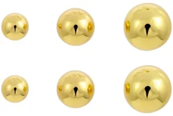 Set di orecchini a perno - Golden Balls