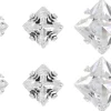 Set di orecchini a perno - Shiny Squares