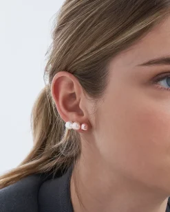 Set di orecchini a perno - Rosa Pearl