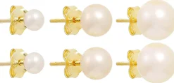 Set di orecchini a perno - Pearly Essentials