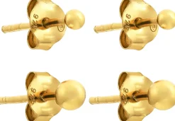 Set di orecchini a perno - Golden Dots