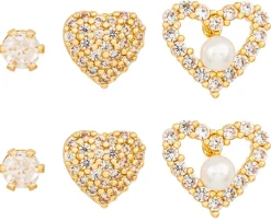 Set di orecchini a perno - Sparkle Heart