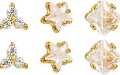 Set di orecchini a perno - Gleaming Trio