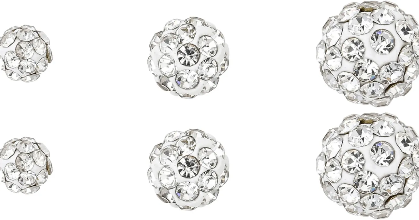 Set di orecchini a perno - Sparkling Balls