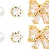 Set di orecchini a perno - Bow Trio