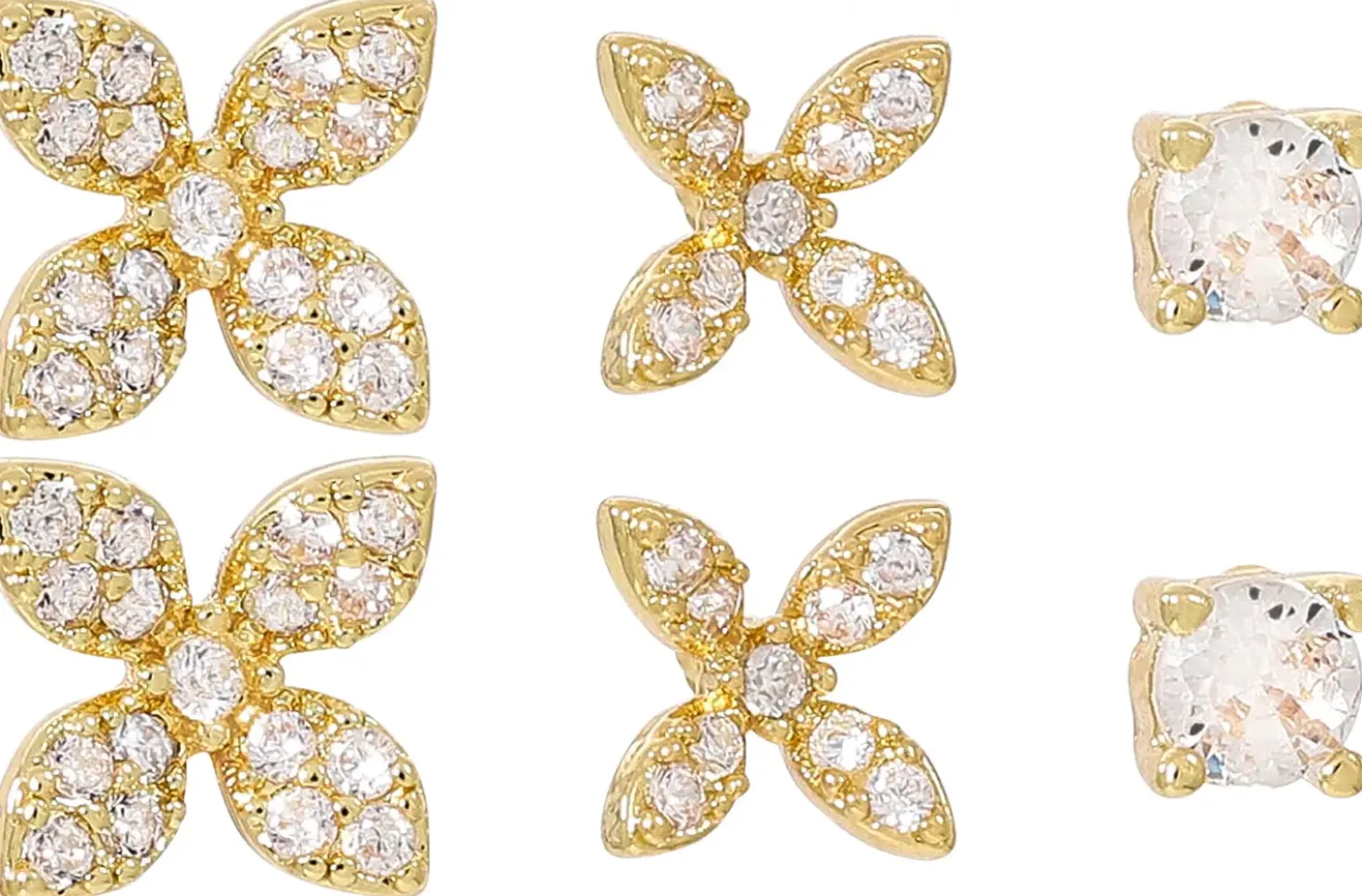 Set di orecchini a perno - Floral Fizz