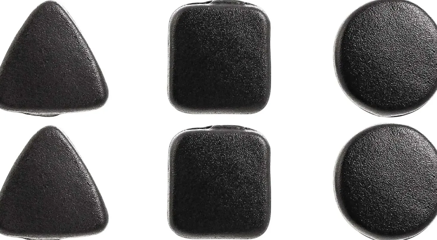 Set di orecchini a perno - Black Shapes