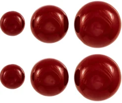 Set di orecchini a perno - Red Balls