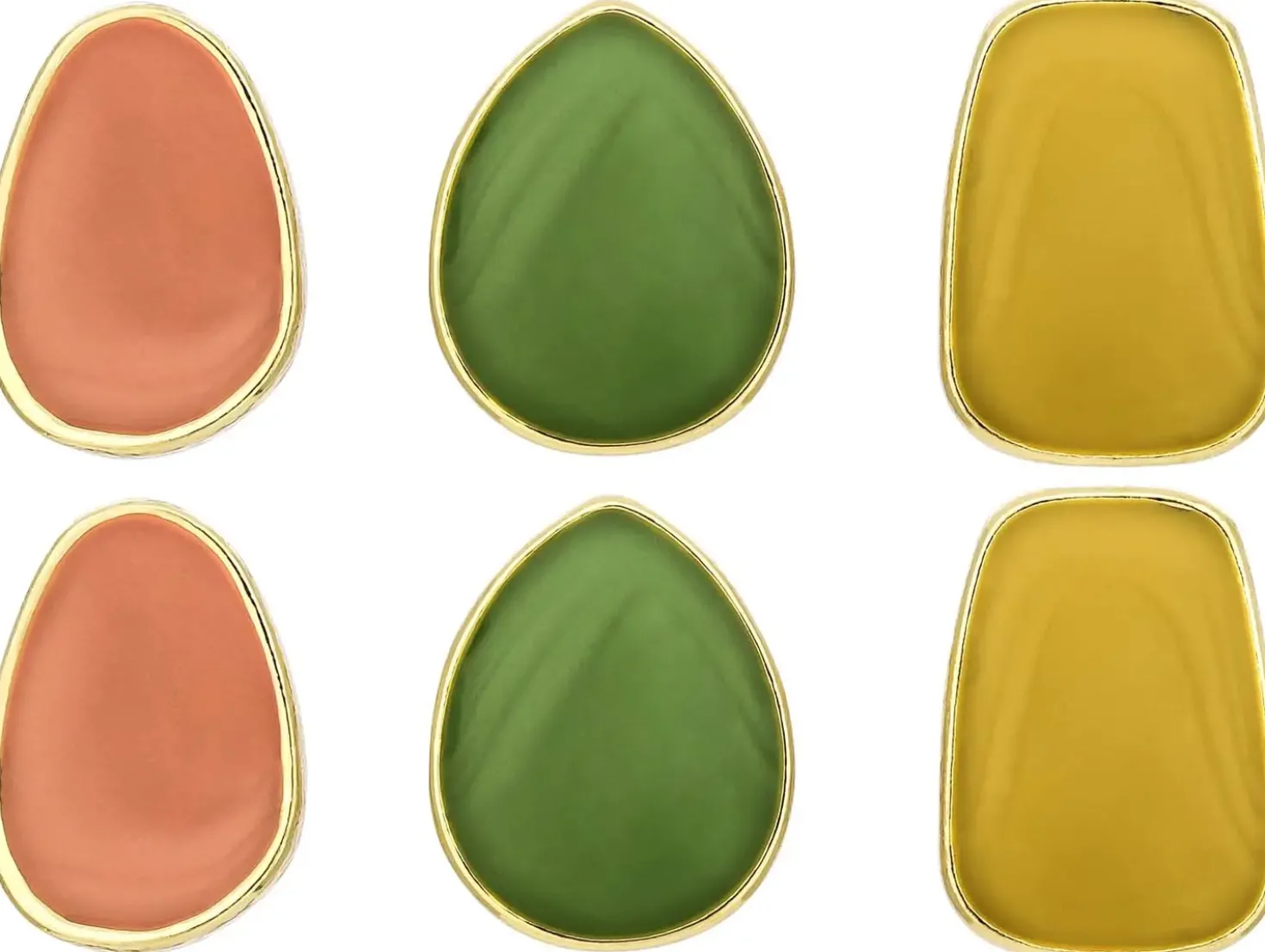 Set di orecchini a perno - Colorful Enamel