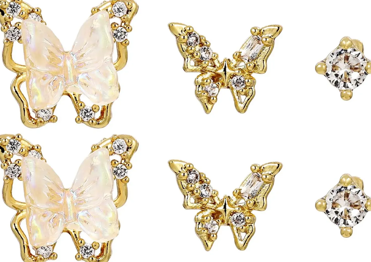 Set di orecchini a perno - Golden Dreams