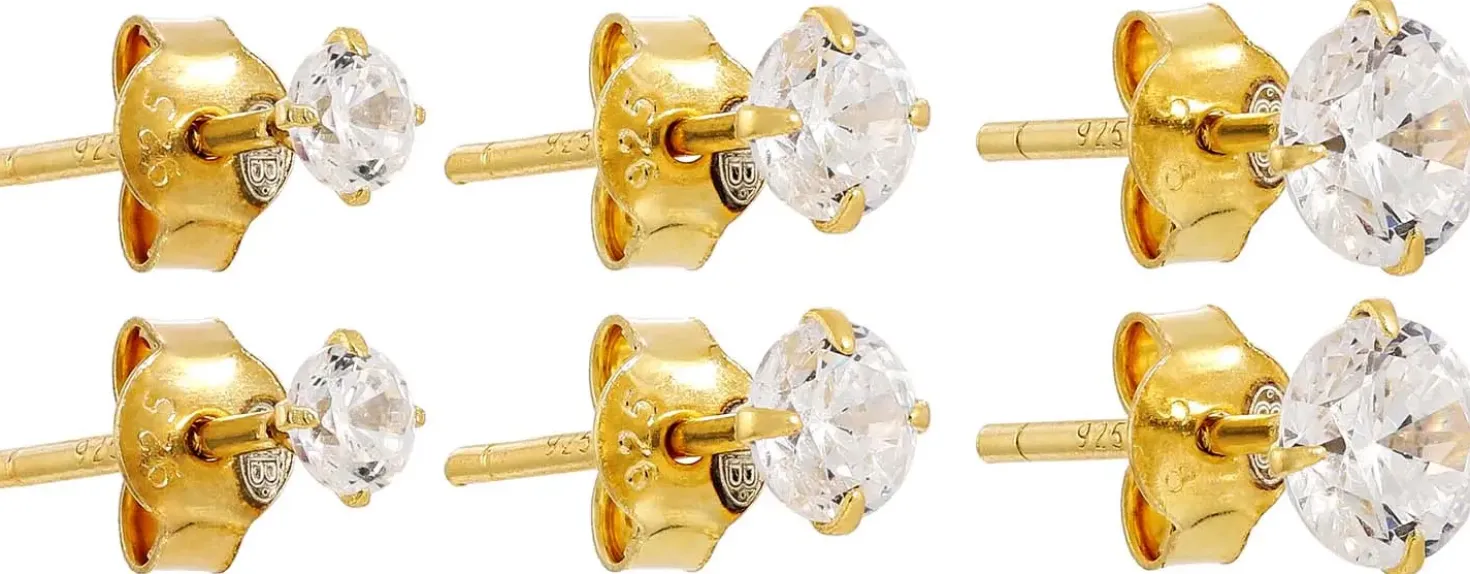 Set di orecchini a perno - Gleaming Stars