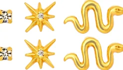 Set di orecchini a perno - Sparkling Stars