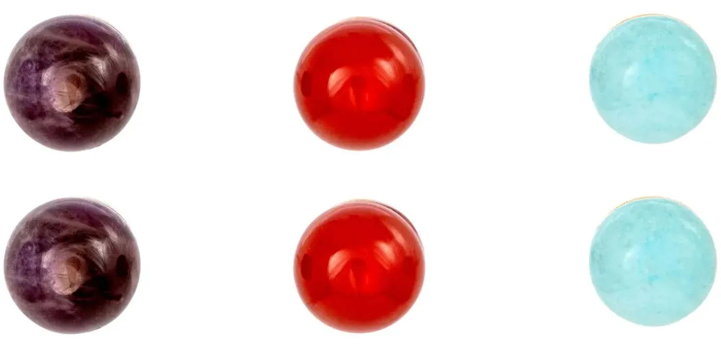 Set di orecchini a perno - Gemstone Trio