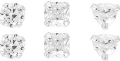 Set di orecchini a perno - Glossy Trio