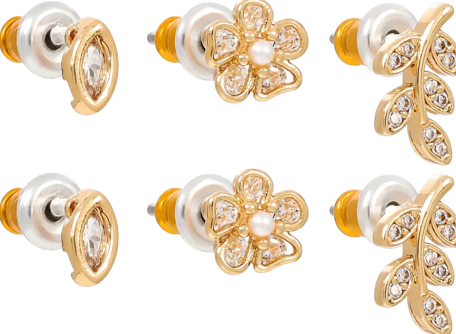 Set di orecchini a perno - Pretty Leaves