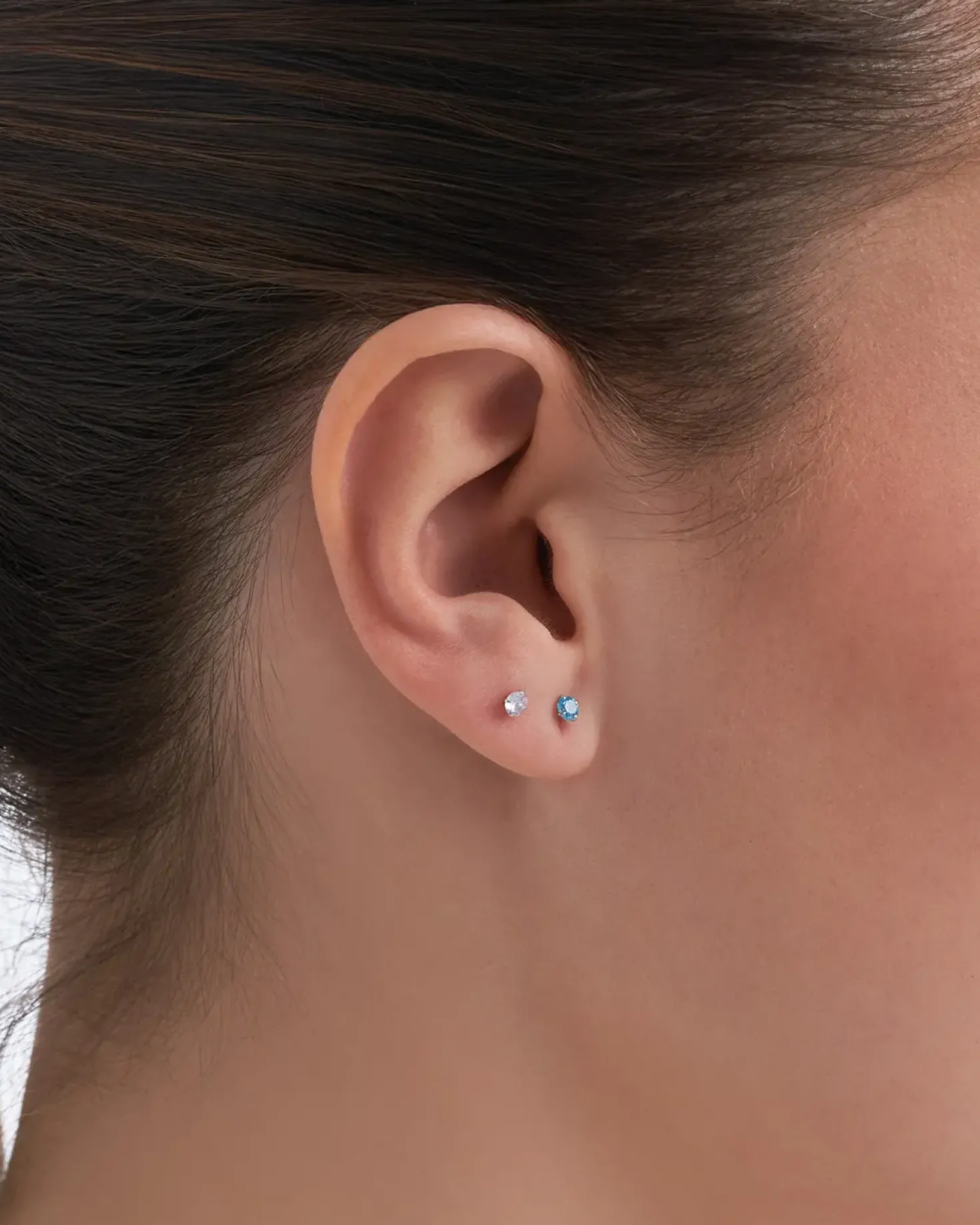 Set di orecchini a perno - Blue Shine