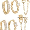 Set di orecchini creoli - Glamorous Gold
