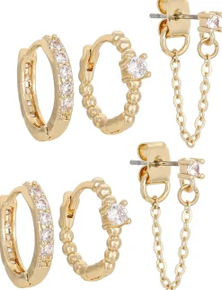 Set di orecchini creoli - Glamorous Gold