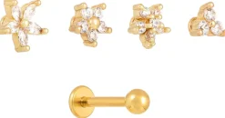 Set di piercing - Golden Blossoms