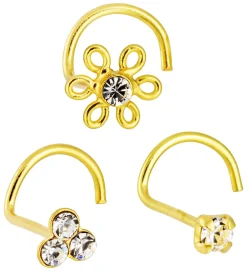 Set di piercing - Golden Trio