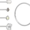 Set di piercing - Silver Gleam