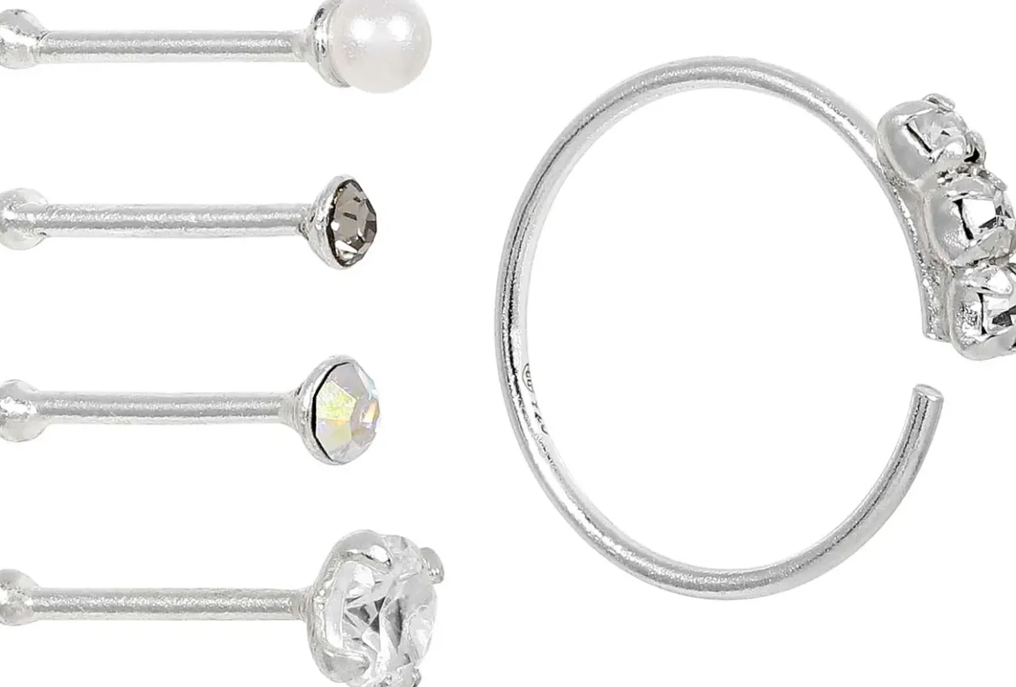 Set di piercing - Silver Gleam