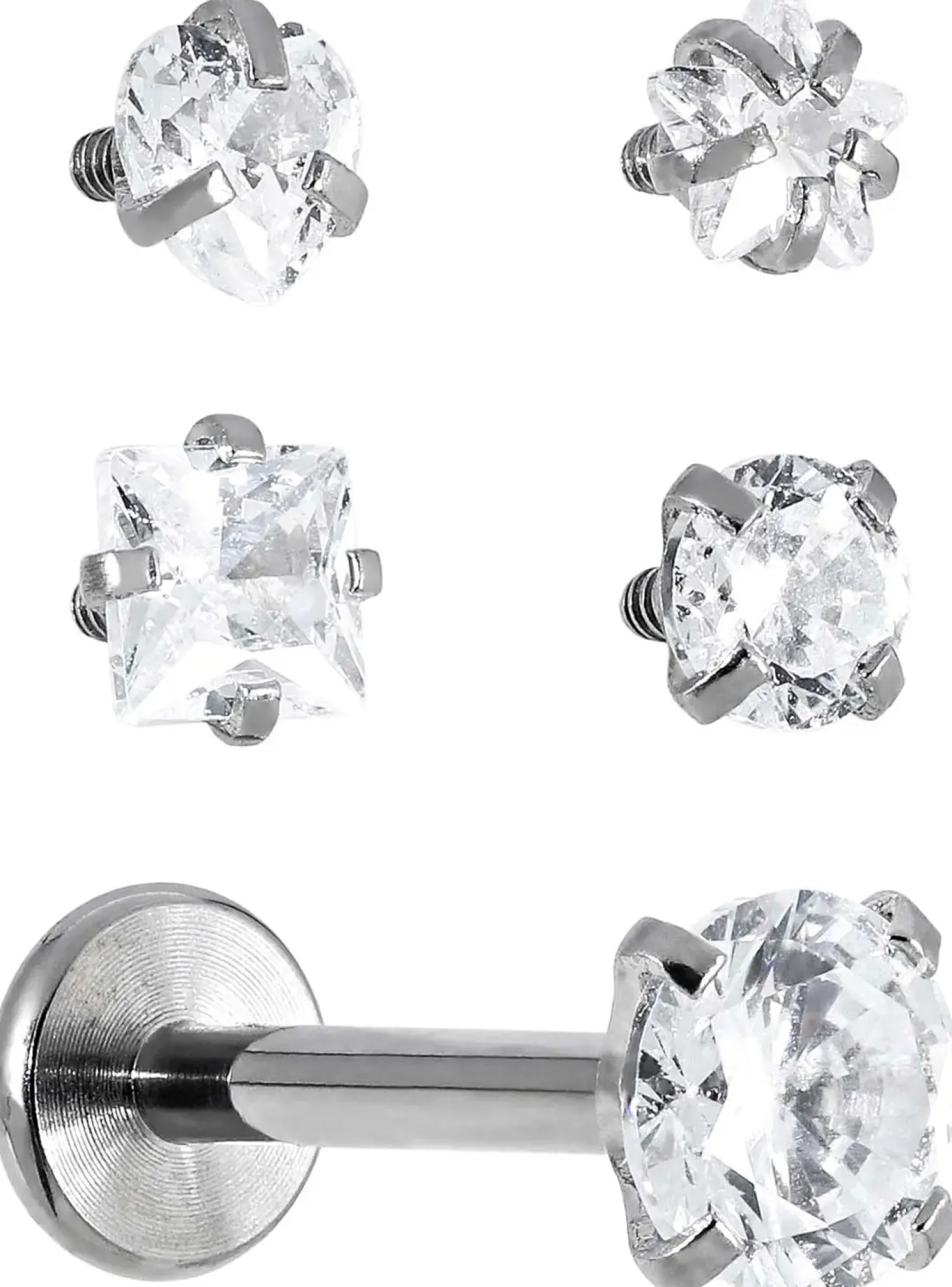 Set di piercing - Silver Glam