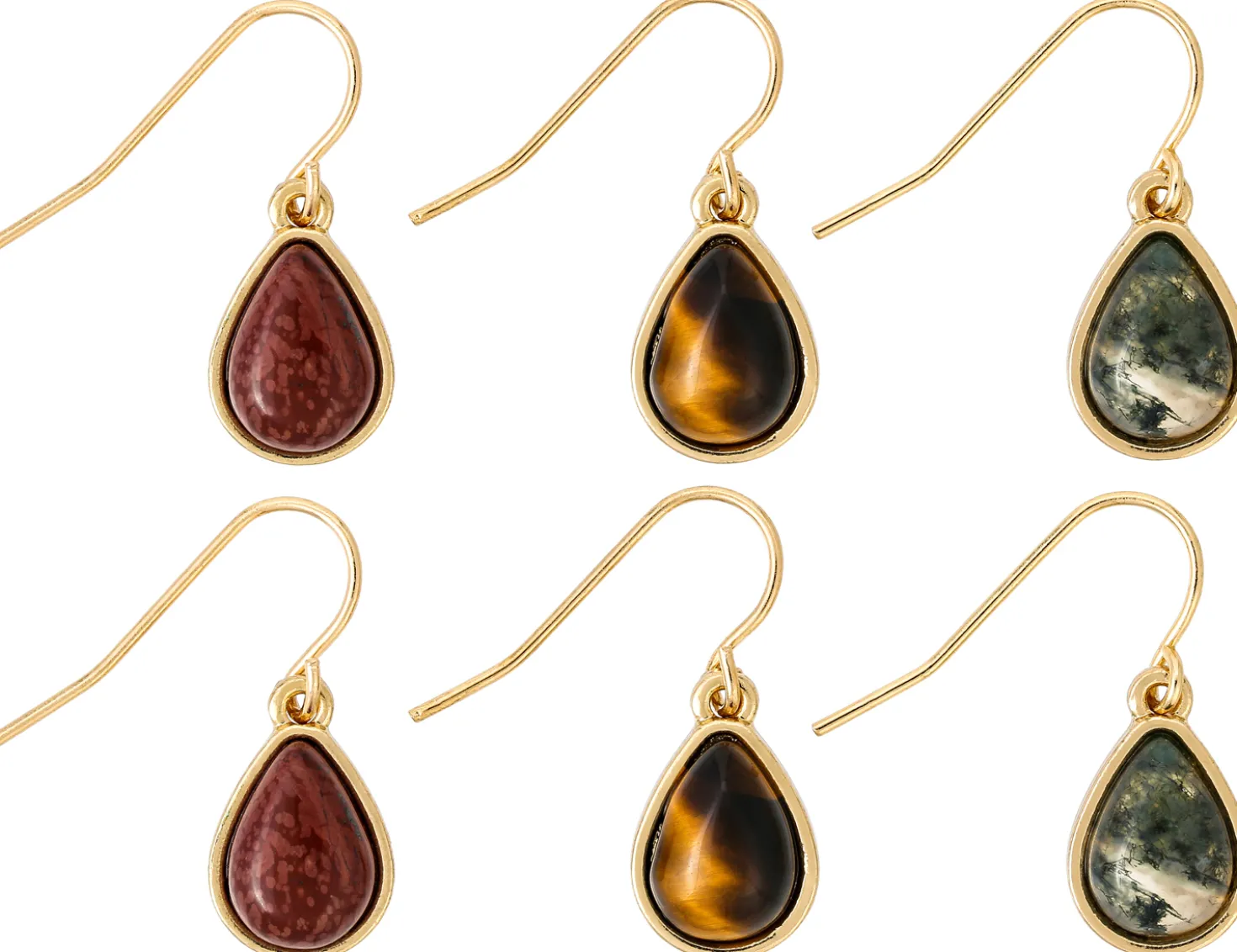 Set orecchini a pendente - Tigers Eyes
