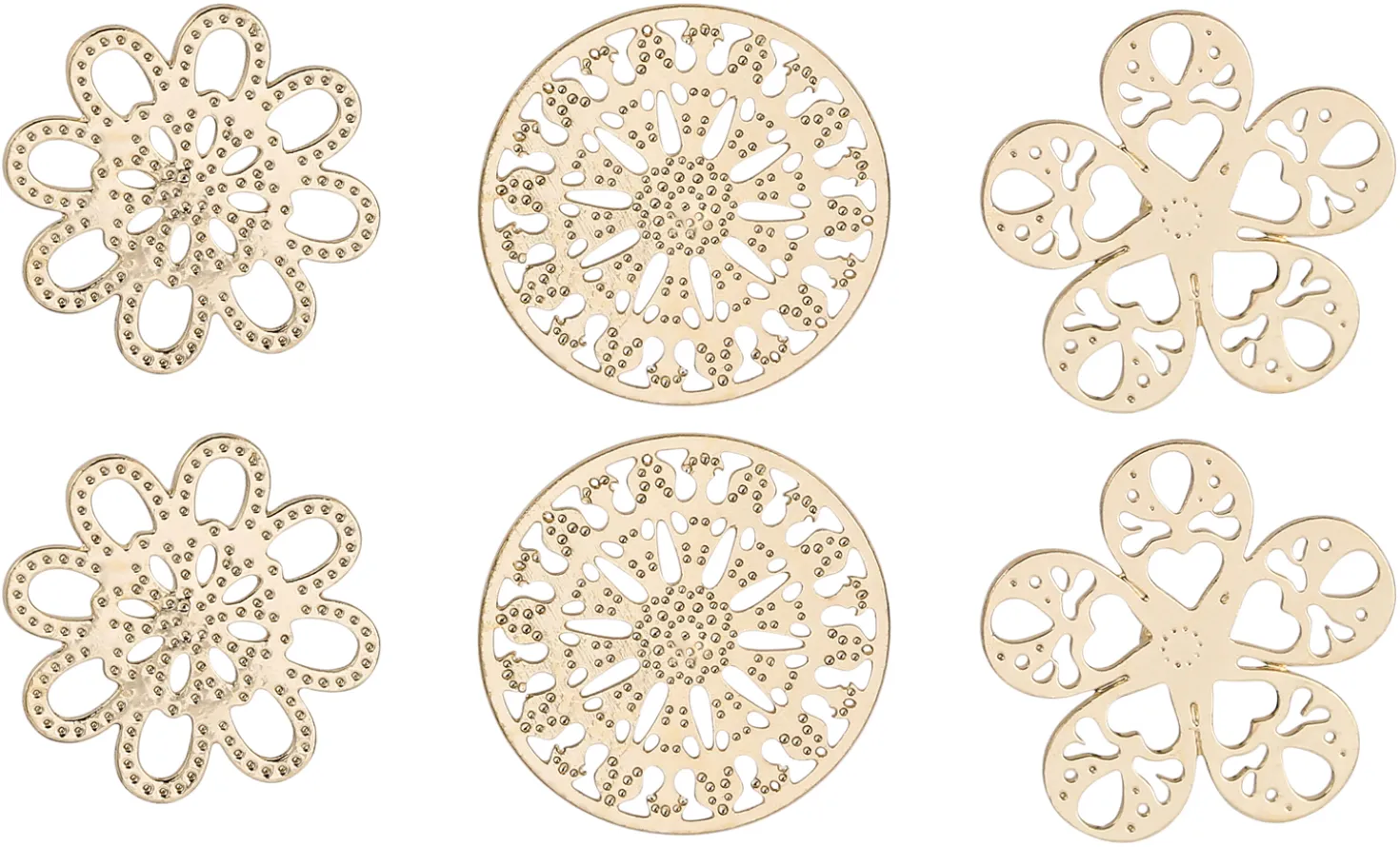 Set orecchini a perno - Flower Heart