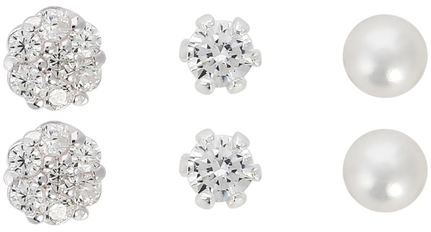 Set orecchini a perno - Glamour Flower