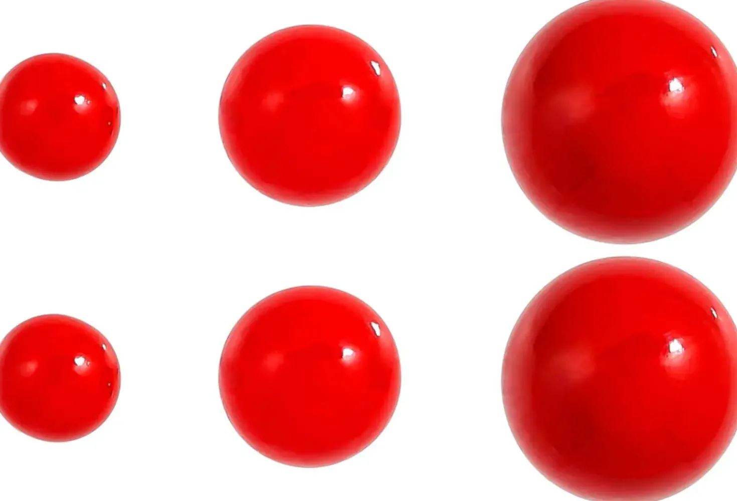 Set orecchini a perno - Red Bullets