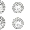 Set orecchini a perno - Round Shine