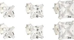Set orecchini a perno - Silver Shine