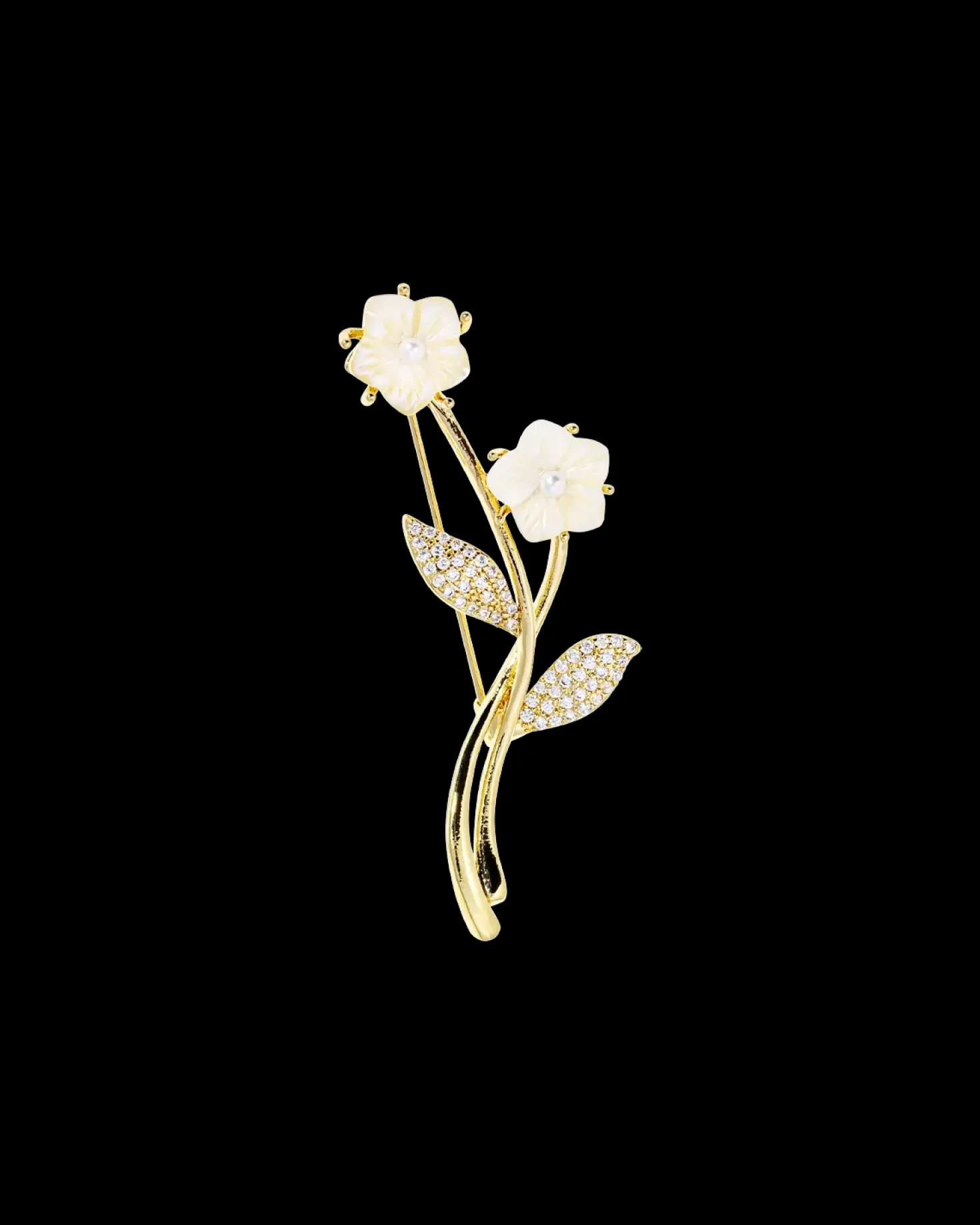 Spilla - Pearly Blossom